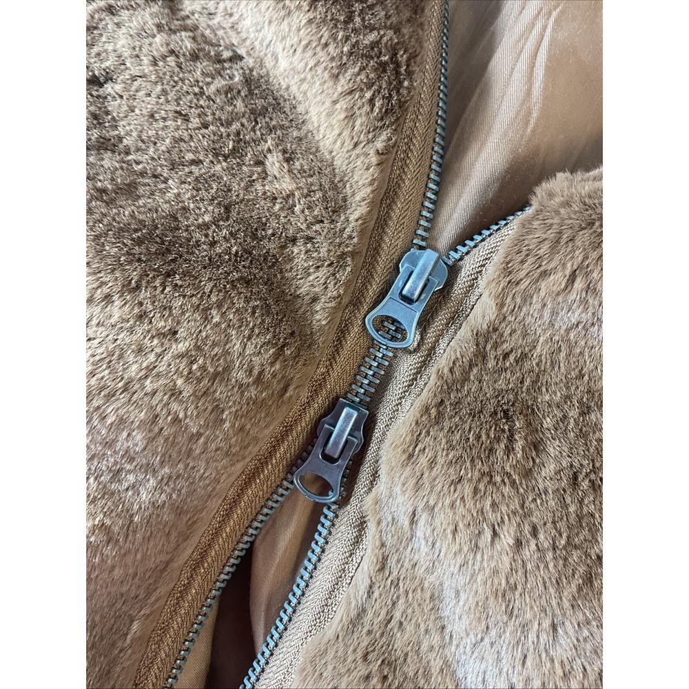 Free People Turn Up Zip Off Hoodie Teddy Polar Sz L Grunge Casual Warm Soft - Picture 8 of 12
